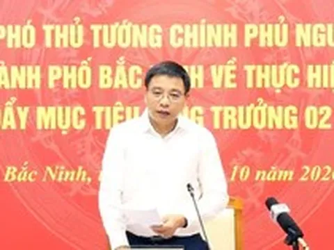 Phó Thủ tướng Nguyễn Văn Thắng làm việc với Bắc Ninh về tăng trưởng hai con số