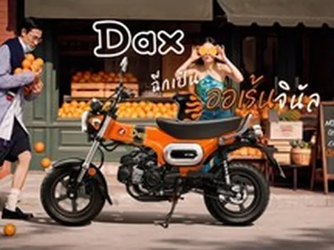 Honda Dax 125 màu cam ra mắt, trang bị phanh ABS hiện đại liệu có làm nên chuyện?