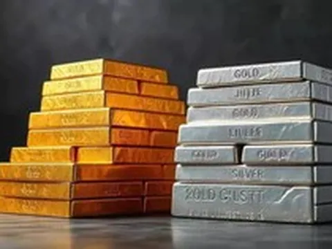 Vàng rơi gần 4%, bạc mất 6%, loạt cá mập mạnh tay "gom hàng"