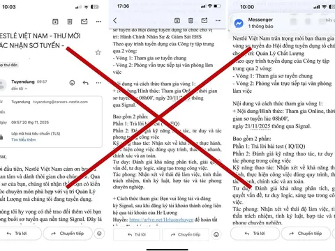 Nestlé Việt Nam cảnh báo tình trạng lừa đảo tuyển dụng mạo danh